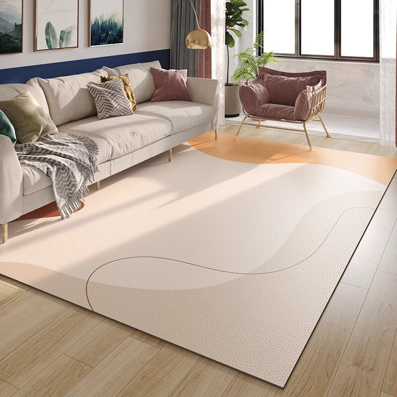 高级感客厅地毯轻奢免洗可擦懒人沙发茶几毯卧室床边毯免打理地垫