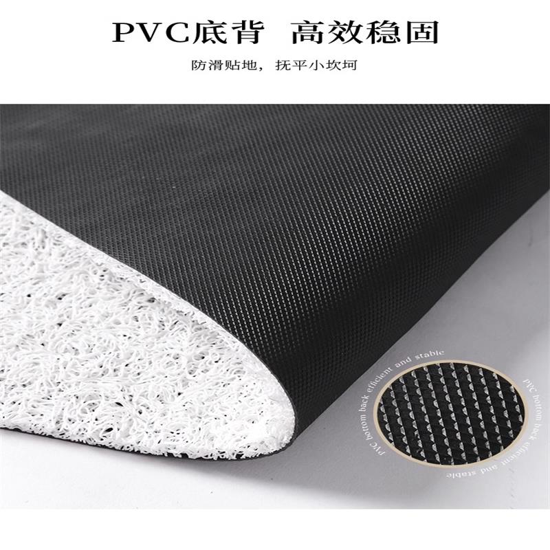 Entrance door floor mat wire loop carpet