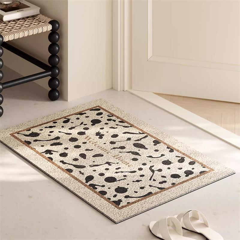 丝圈入户门地垫高级感进门门口可裁剪防滑脚垫子门外复古地毯家用 - 图0