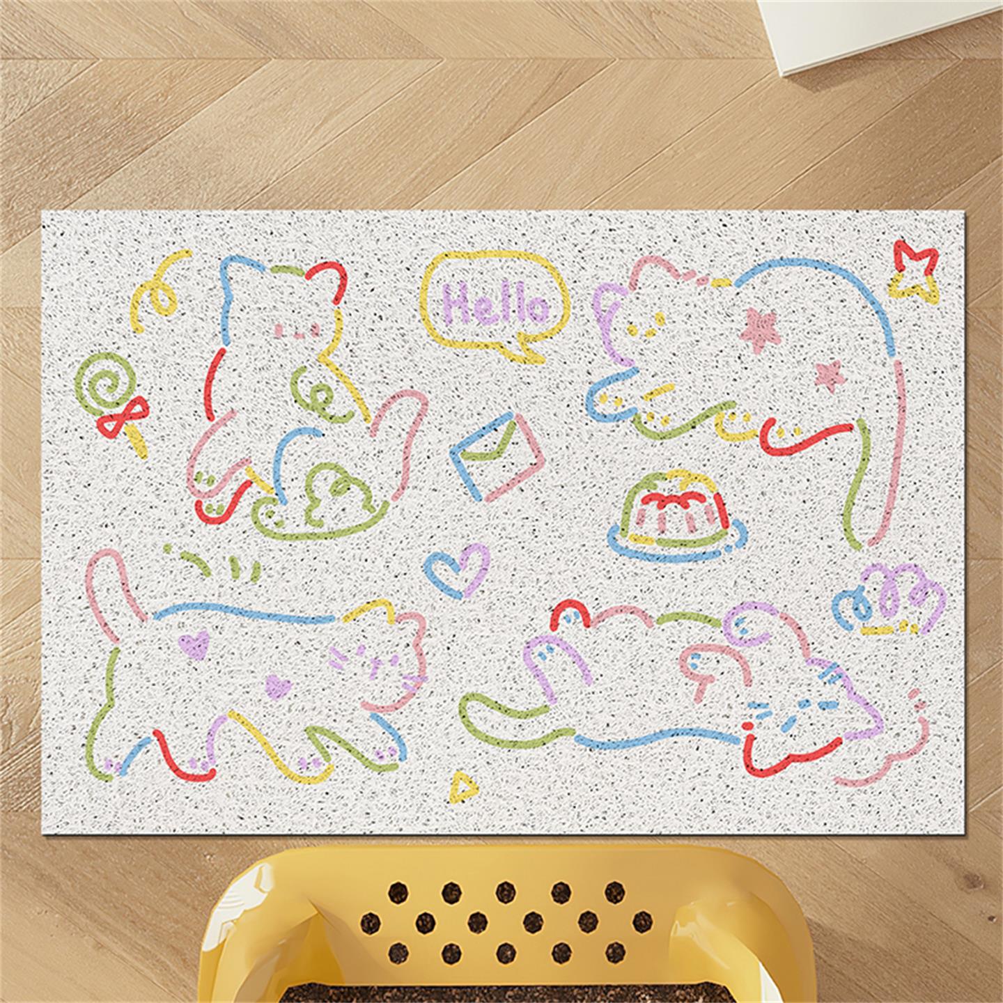 2025新款宠物专用丝圈猫砂盆垫防外溅防带出控砂落砂超大号脚垫 - 图0