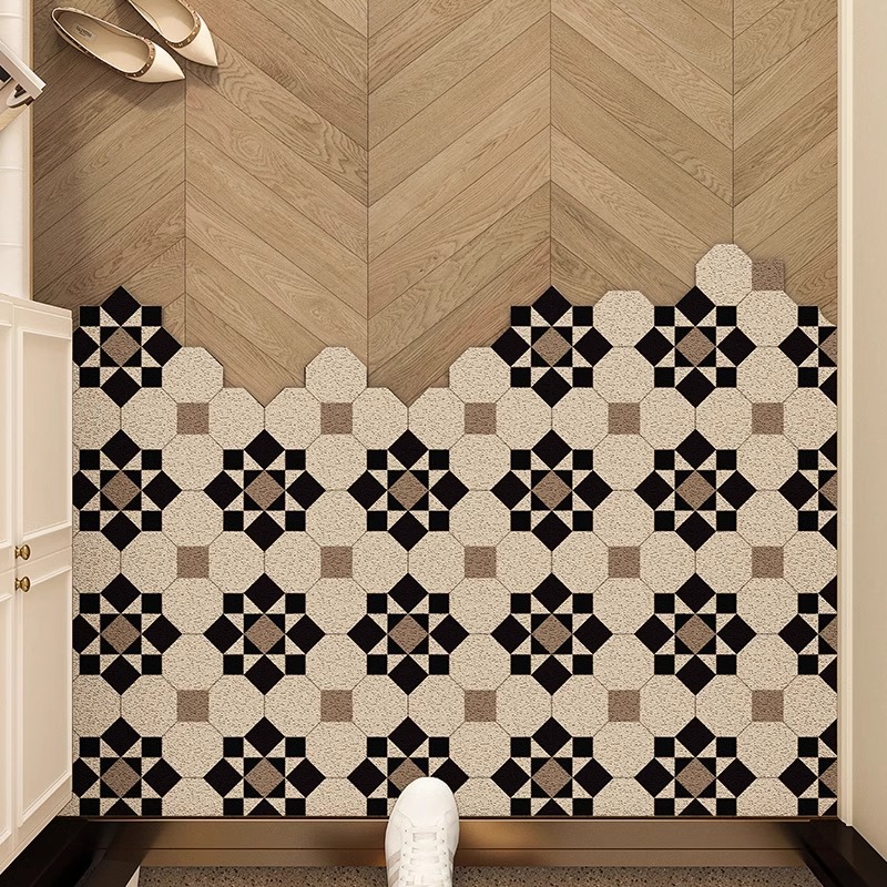 丝圈入户门地垫家用门口进门蹭土防滑脚垫玄关耐脏可裁剪天津地毯 - 图0