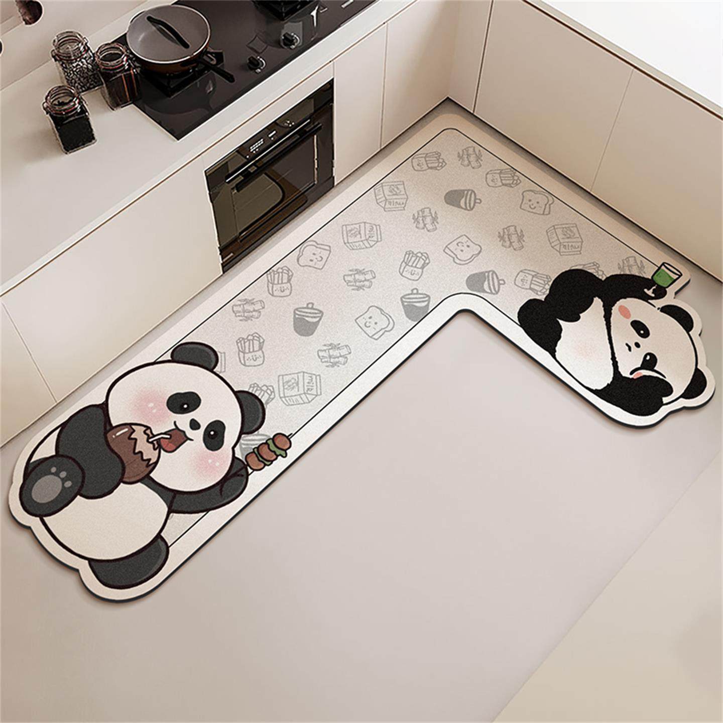 厨房L型专用地垫卡通洗碗槽吸水速干脚垫家用防滑耐磨可定制地毯,淘宝优惠券,粉丝福利购,淘宝优惠卷
