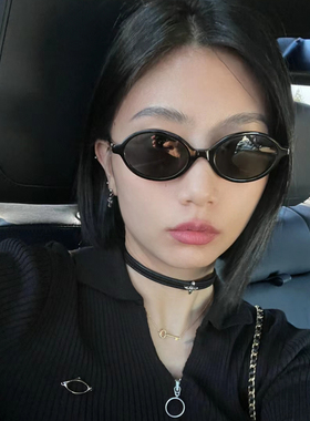 元英同款书呆子玳瑁色小圆框墨镜女复古文艺小红书男潮偏光太阳镜