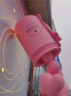 泡沫雕塑美陈装饰摆件爱心商场橱窗心型情人节摆件橱窗挂件桃心