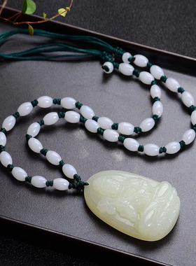 2026年 生肖属马本命佛大势至招财玉石守护神吊坠