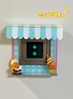 家用ins风装饰创意立体开关装饰罩入户小夜灯发光压克力开关贴
