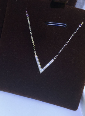 s925字型韩版时尚女士银饰品项链