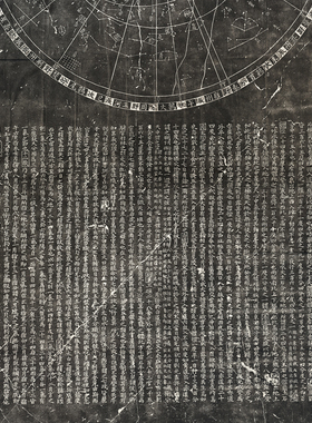 古代书法国画碑帖天文图碑拓片石刻星图艺术微喷挂画客厅装饰画