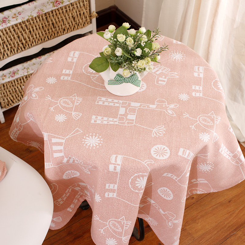 拾溜家 纯棉餐桌布 清新田园风桌旗茶几布方圆桌台布盖巾老粗布艺,淘宝优惠券,粉丝福利购,淘宝优惠卷