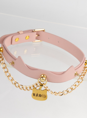 K9真皮手工定制刻字猫咪项圈