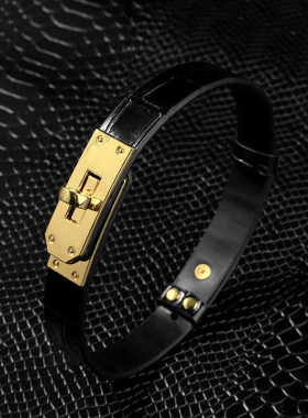 k9纹鳄鱼小众高端真皮刻字项圈