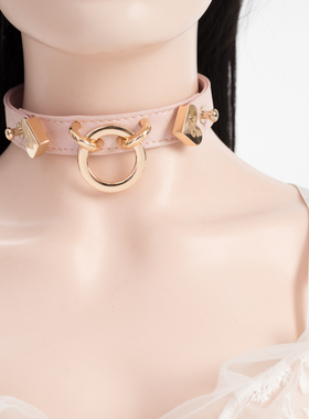 项圈定制刻字女m k9真皮链子女m 亚文化choker