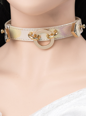 K9皮具手工定制刻字女士项圈