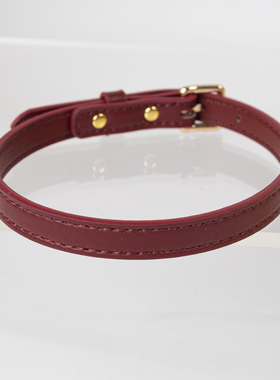 K9皮具手工定制刻字女士项圈