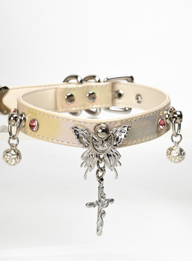 手工皮具K9银针项圈刻字定制