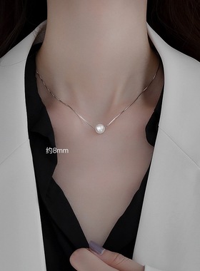 925纯银珍珠项链珍珠项链925纯银