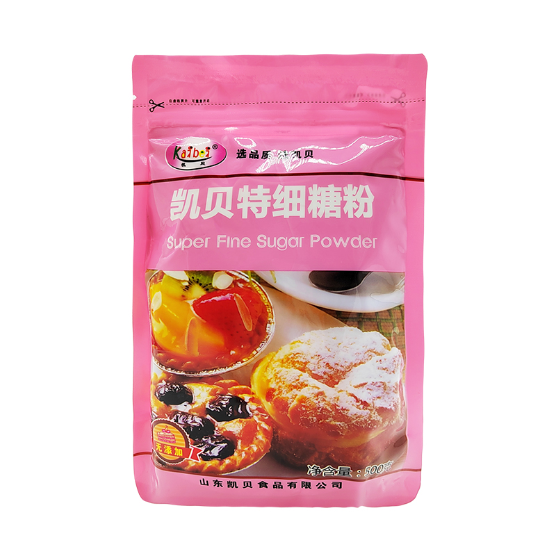 包邮凯贝特细糖粉糖霜 细糖蛋糕面包装饰糖粉 烘焙原料 500g 原装 - 图0