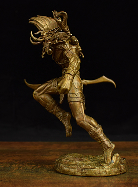 黄铜实心魔兽世界沃金人物手办