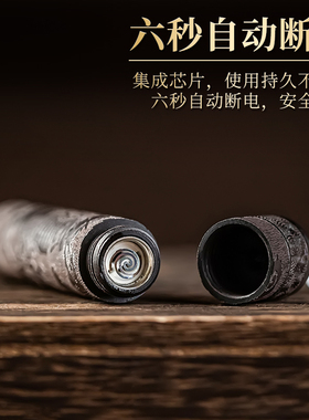 黑檀木充电电子款火折子创意貔貅