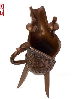 艺品江山纯紫铜仿古青铜器