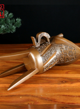 艺品江山纯紫铜仿古青铜器