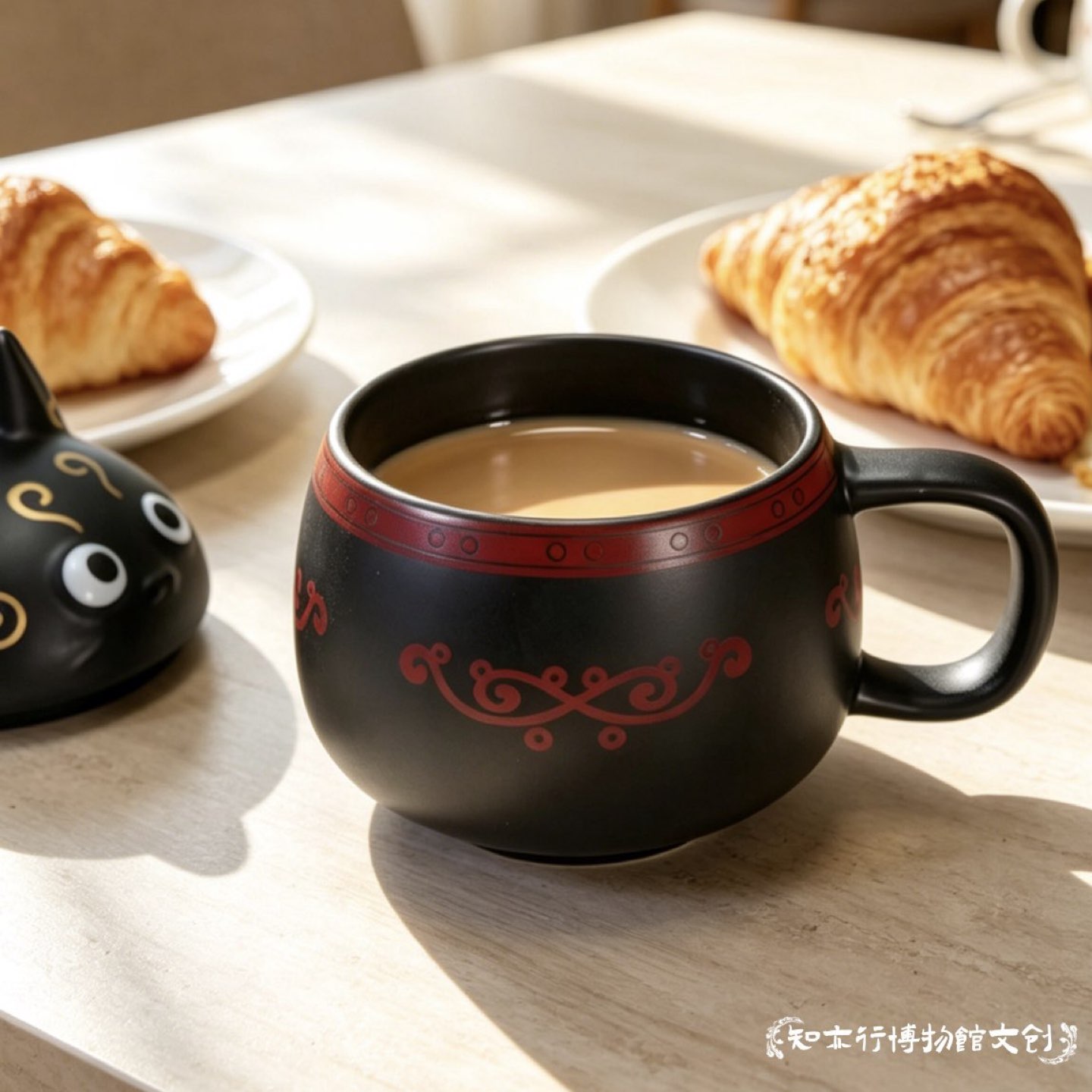 湖南省博物馆汉小狸马克杯陶瓷带盖可爱文创杯子水杯咖啡杯礼物