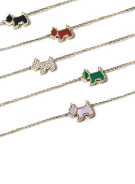 法兰西AGs925银迷你金系列小狗项链不掉色小众高级感时尚