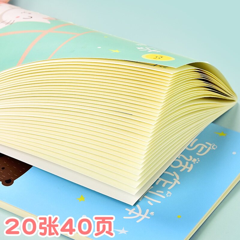 小学生日记本方格作文本一年级二年级三四年级语文看图写话作业本儿童笔记本周记本可爱卡通写日记专用方格本