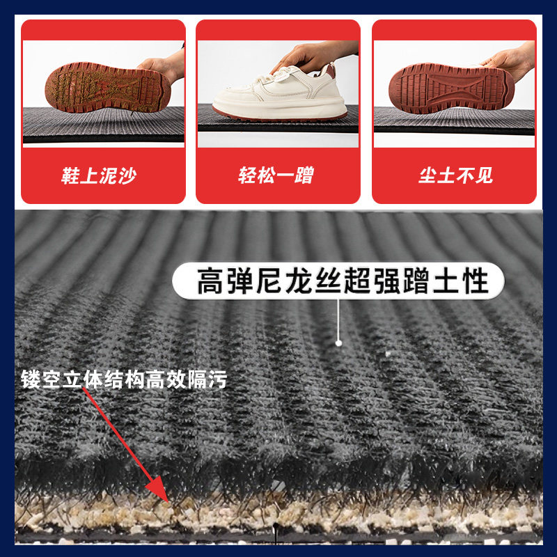 高端弹力地垫入户垫防滑摔防水除尘耐磨脚垫丝网圈厚豪宅商铺门口,淘宝优惠券,粉丝福利购,淘宝优惠卷