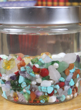 佛堂七宝石天然白水晶供曼扎