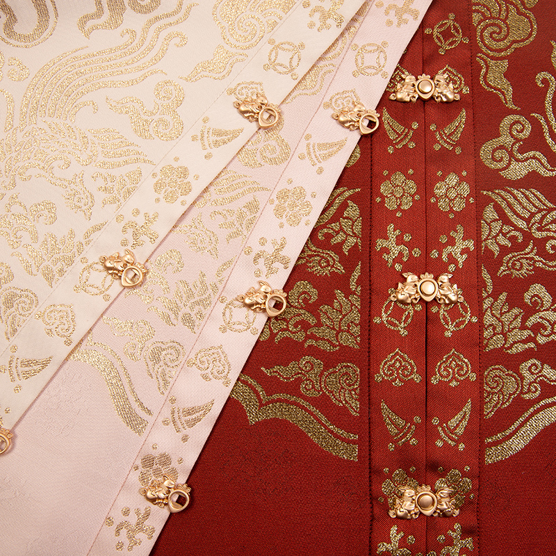 重回汉唐旗舰店重回汉唐凤鸾歌原创正品织金立领明制袄裙马面裙汉服女中国风春季2