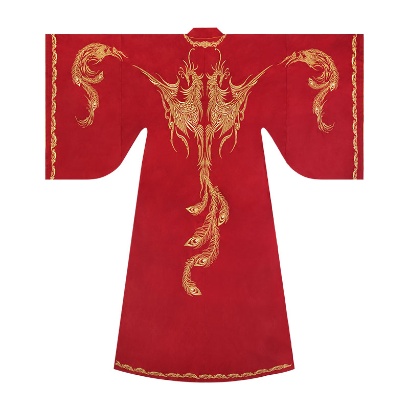 重回汉唐旗舰店重回汉唐x剑网3联名款嬿婉同心原创正品男女婚服非汉服广袖衫拖尾3