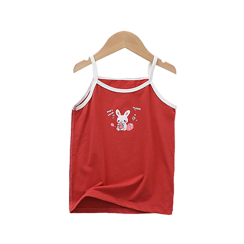 女童红色背心新款a类纯棉女宝宝内搭吊带打底衫女孩无袖T恤上衣,淘宝优惠券,粉丝福利购,淘宝优惠卷