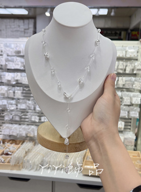 不规则金属风Y字项链女简约小众百搭锁骨链时尚轻奢高级感饰品