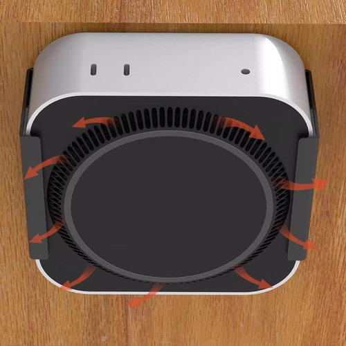 适用苹果M4 M4pro Mac mini 2024桌下支架主机散热桌面底座显示器 - 图0