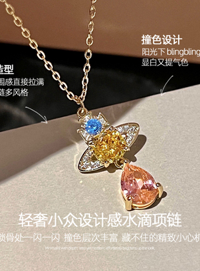 多巴胺土星项链女高级感轻奢小众