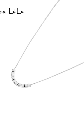 几何小方糖项链女高级感