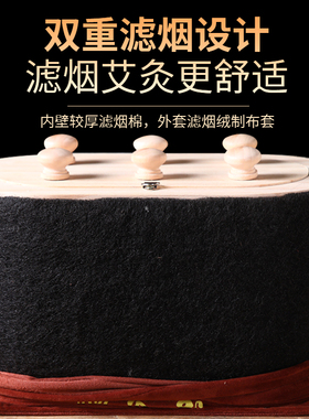 温灸宝无烟艾灸盒新型艾灸器具腰腹背部八髎炙家用木制儿童随身灸