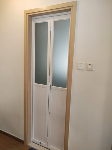 折叠门推拉平开门pd门pt门趟折门趟掩门吊趟门平框单包双包 - 图2