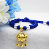 Петутная собака кошка рука с длинным с длинным золотистым ожерельем для ожерелья плюшевого медведя Корки маленькая средняя большая собака большая кошка