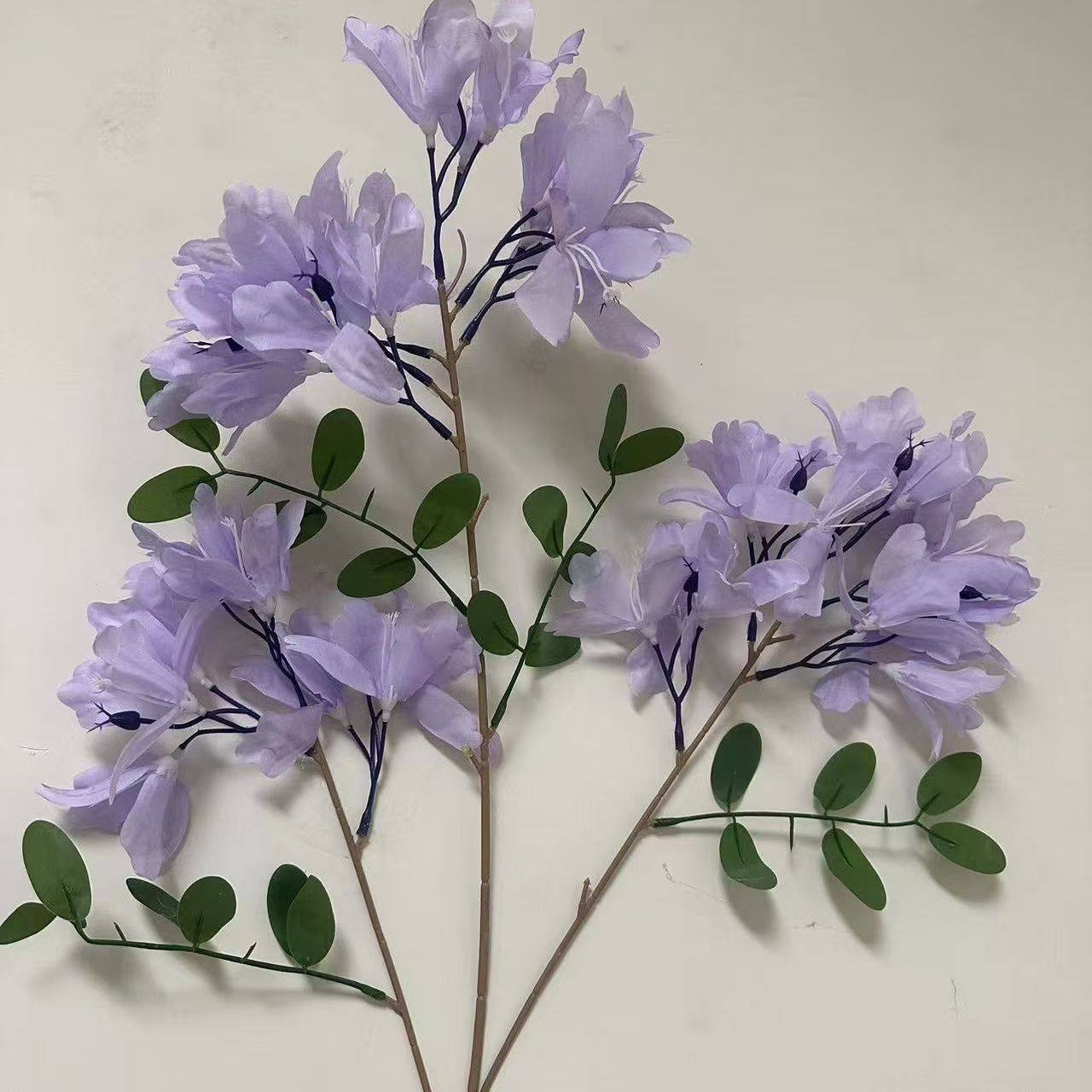 蓝花楹绢花仿真花客厅摆设电视柜摆件壁挂装饰品餐桌插花蓝色花束,淘宝优惠券,粉丝福利购,淘宝优惠卷