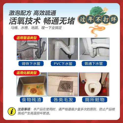 【管道疏通神器】卫生间 厨房下水道堵塞异味小飞虫2瓶仅售19.9元 - 图2