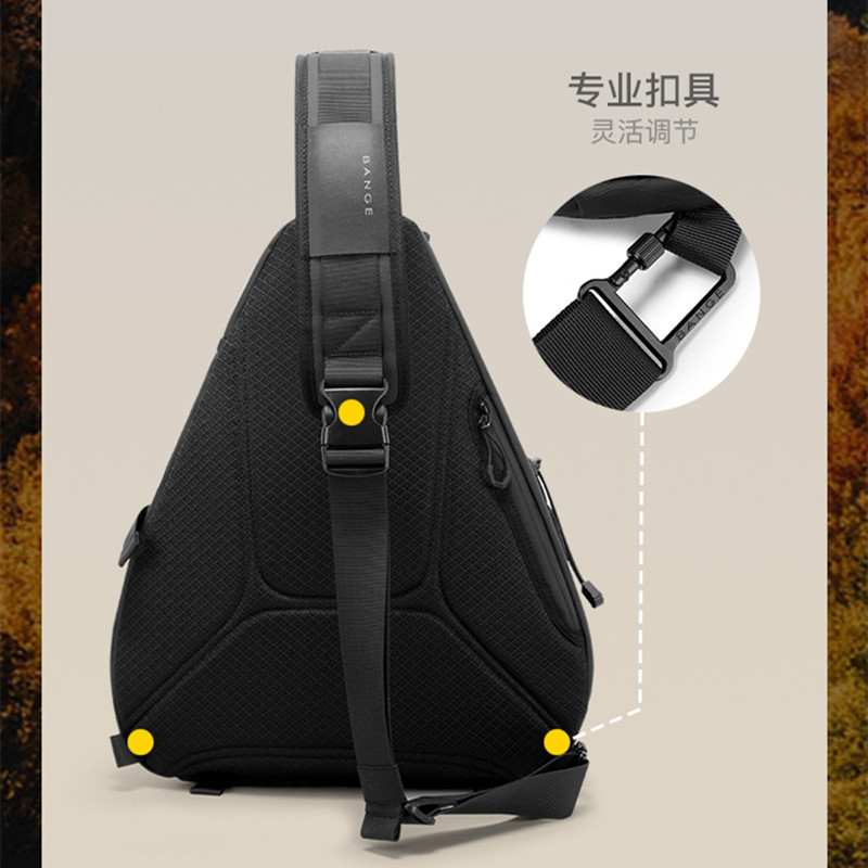 Outdoor large-capacity sports travel chest bag for men multi-functional waterproof 13-inch cycling crossbody bag trendy bow and arrow bag