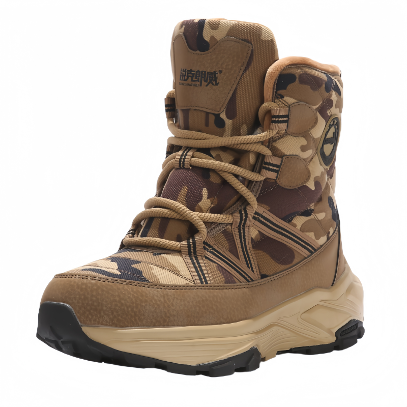 冬季户外特厚纯羊毛棉鞋皮毛一体防寒棉靴防水防滑耐磨高帮雪地靴,淘宝优惠券,粉丝福利购,淘宝优惠卷