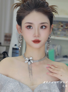 美诺婚饰韩式高级大气礼服项链