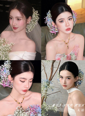 刘亦菲同款满天星仿真花发箍