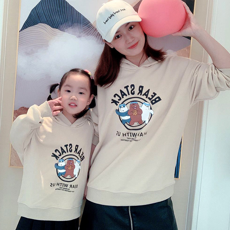 一家四口秋装母子装2020新款卫衣 哆啦脚丫童装亲子装/亲子时装