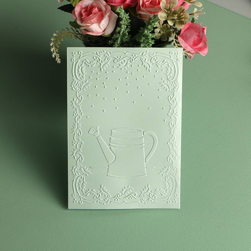 多纷DIY塑料凹凸压花模板卡纸压浮雕花纹纹理夹embossing folder - 图3