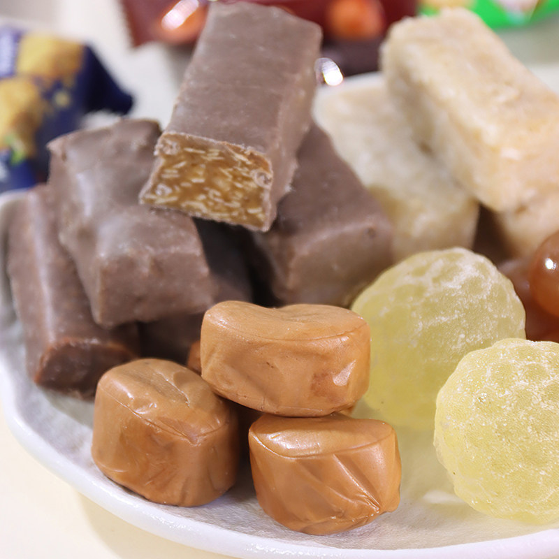 俄罗斯风味混合糖果夹心巧克力太妃糖花生糖果年货休闲小零食酥糖,淘宝优惠券,粉丝福利购,淘宝优惠卷