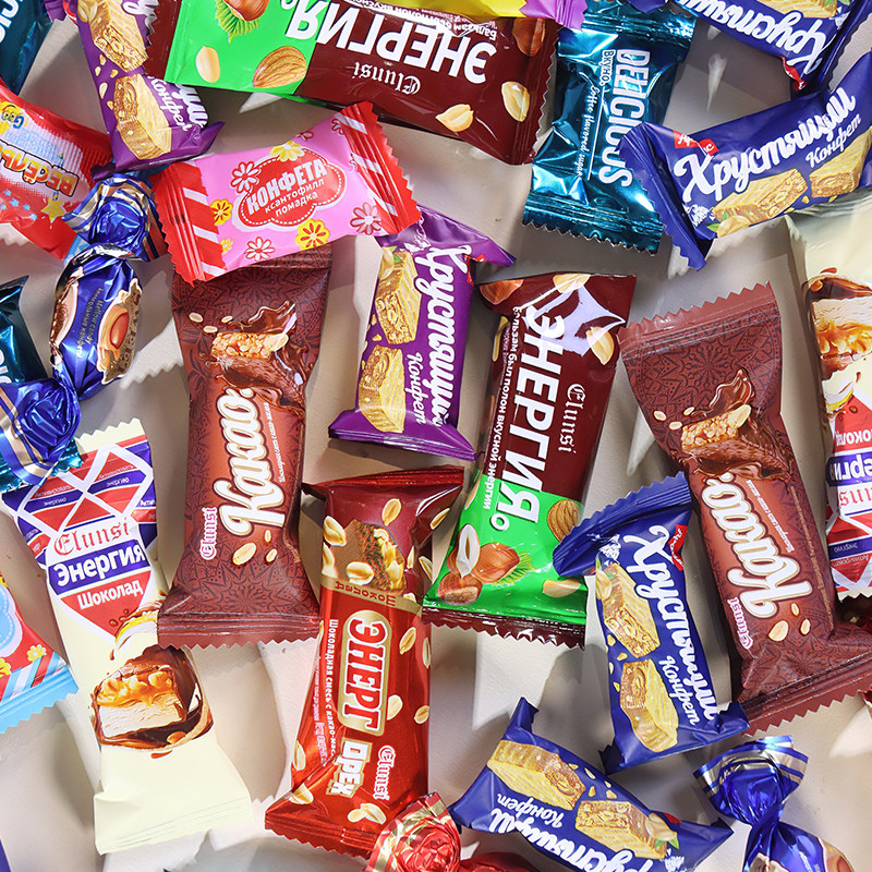 俄罗斯风味混合糖果夹心巧克力太妃糖花生糖果年货休闲小零食酥糖,淘宝优惠券,粉丝福利购,淘宝优惠卷